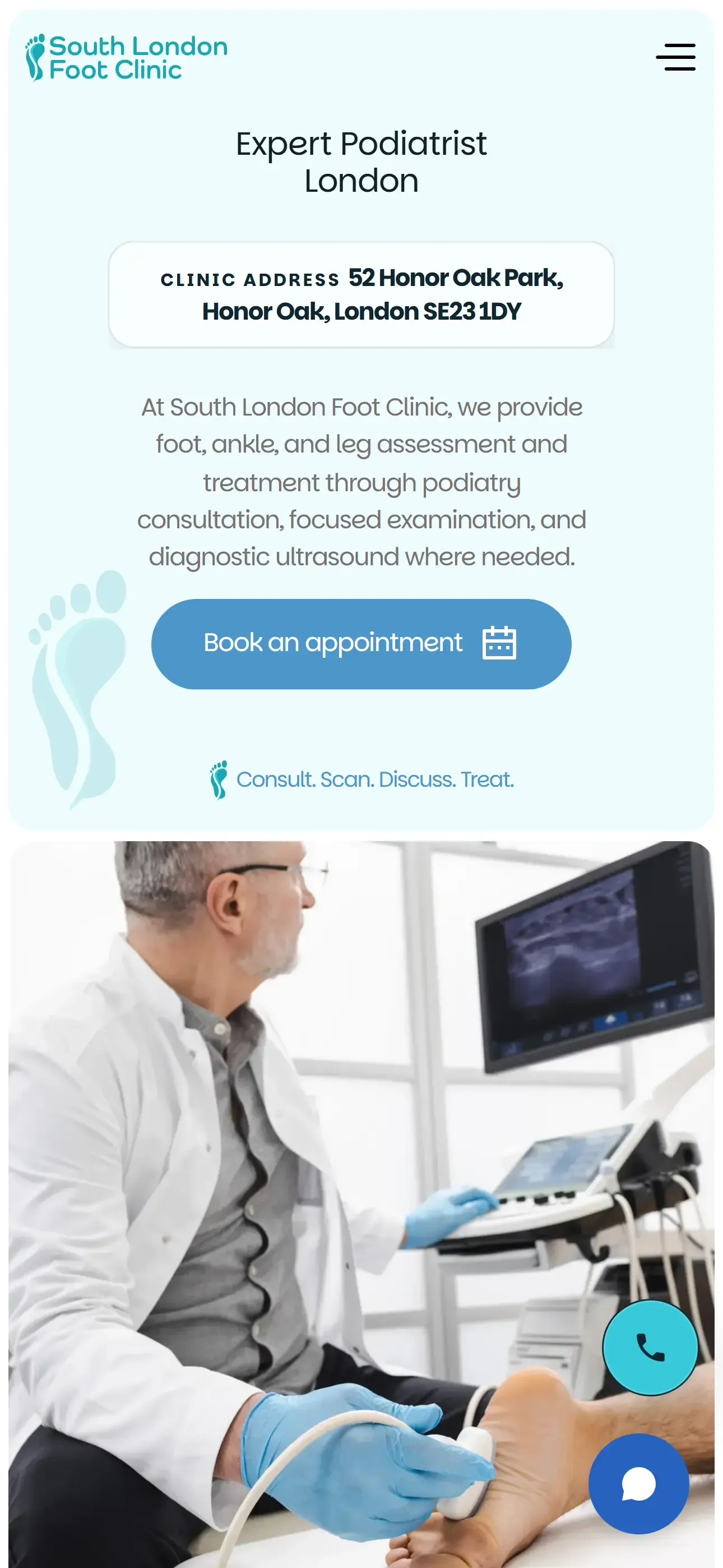 After mobile website redesign example