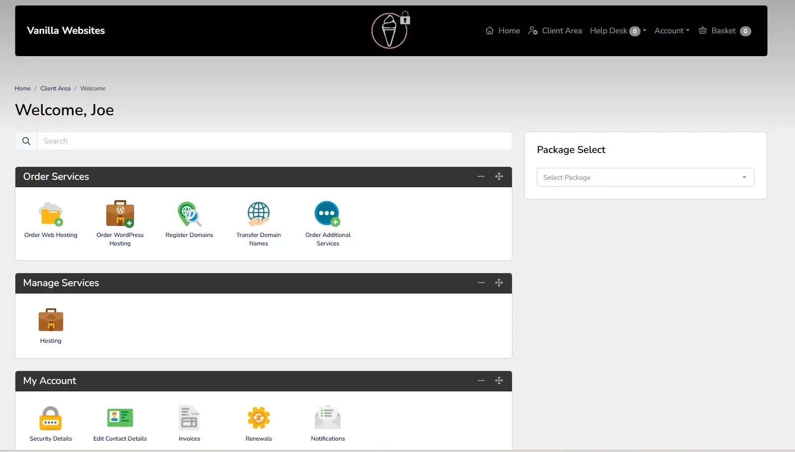 Hosting and performance support