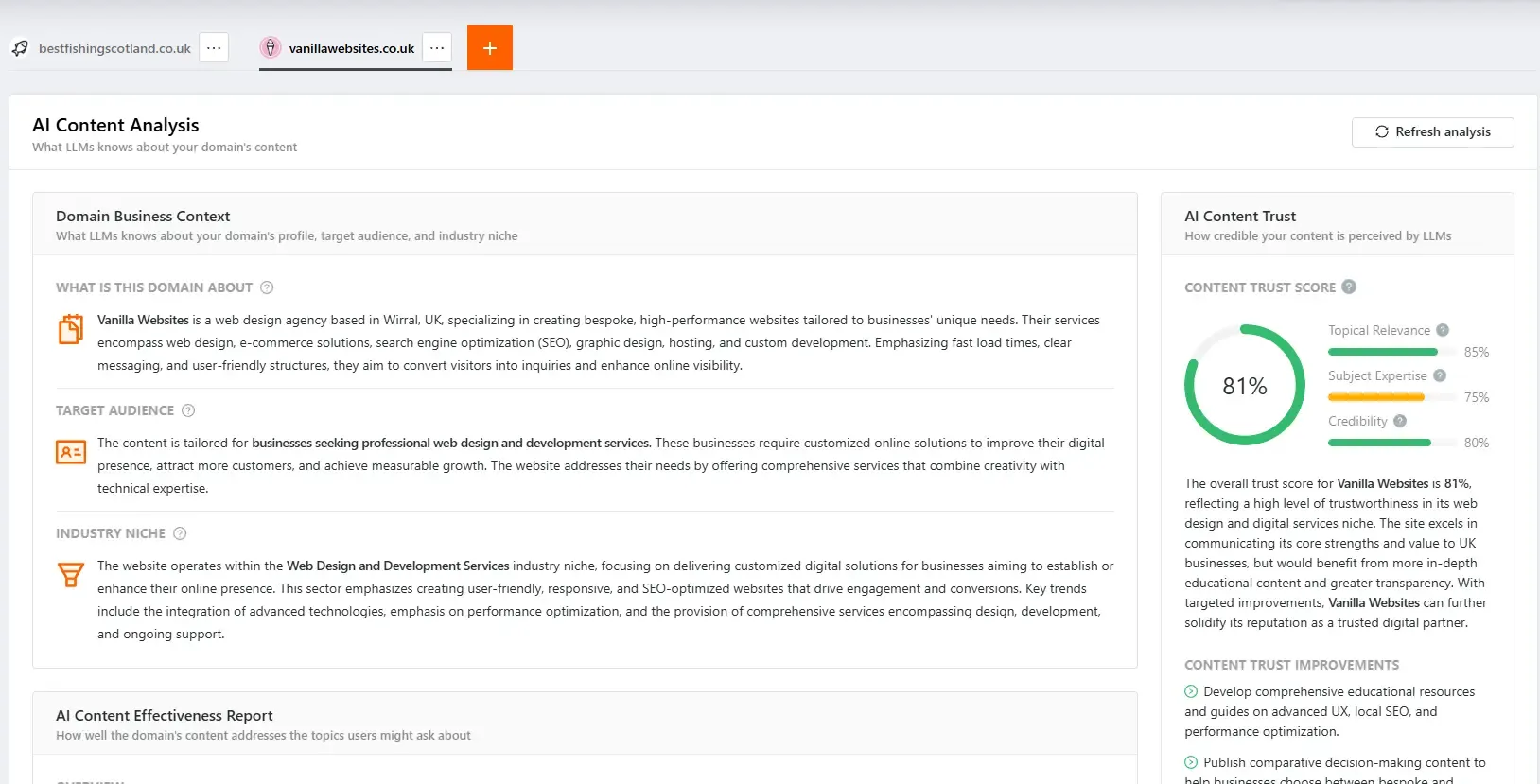 SEO-ready website structure