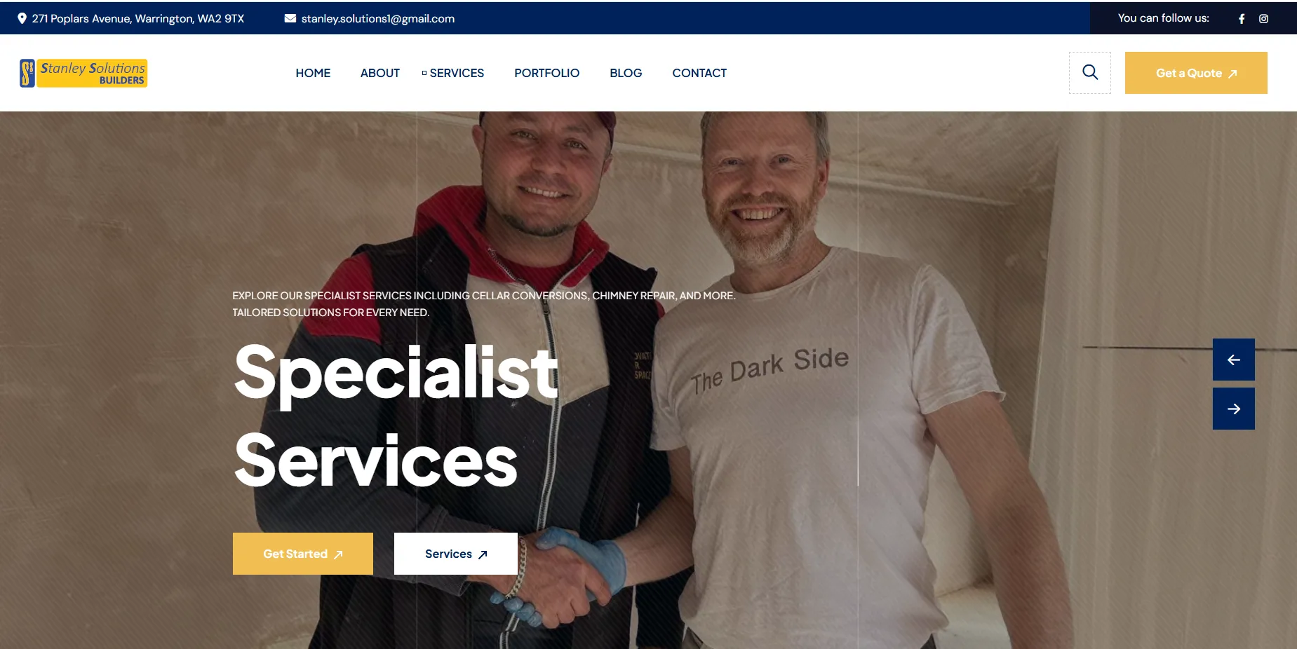 A screenshot of https://ssbuilder.co.uk/